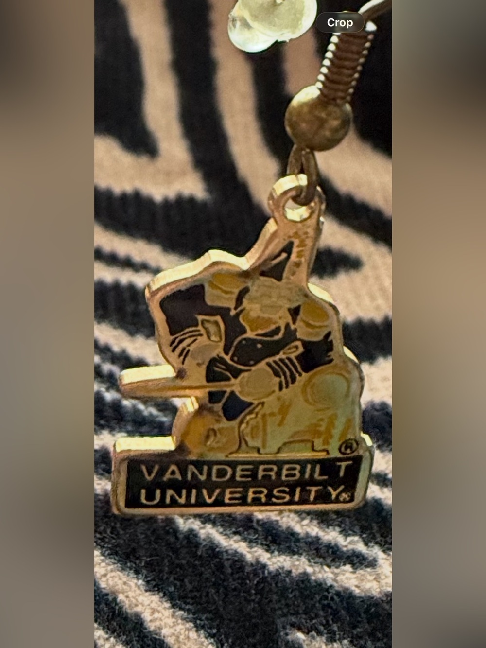 Vintage Vanderbilt Mr. C" (Commodore) Enamal Metal Earrings